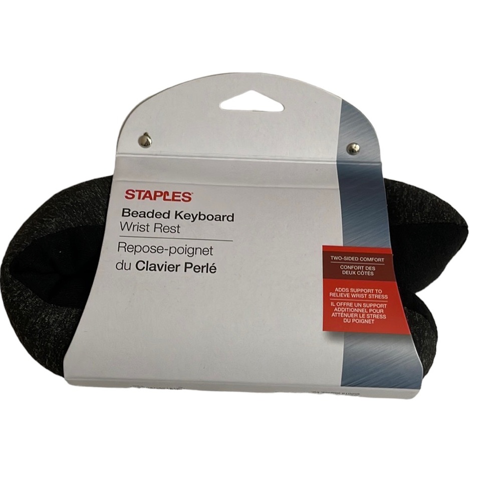 Staples beaded keyboard wrist rest